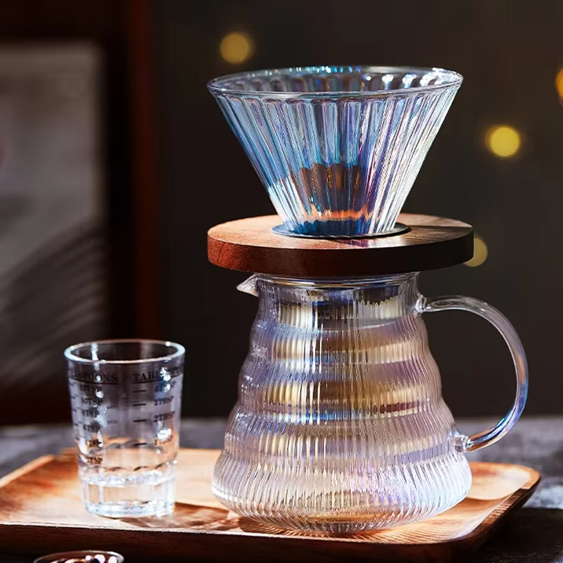 Coffee Equipment Pour Over - Красочный набор для наливания кофе, капельница,