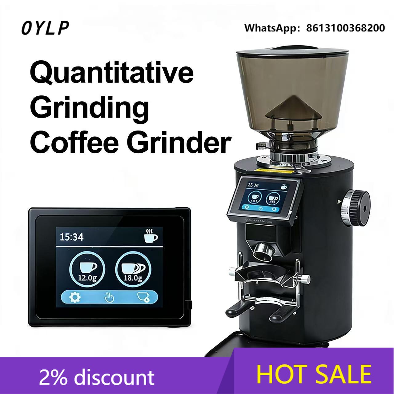 Профессиональная коммерческая  – обзор и цена Coffee Grinder Burr Flat